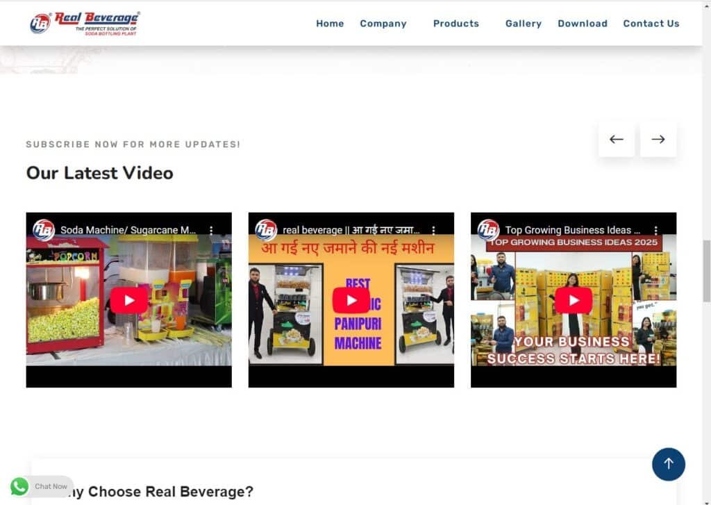 Real Beverage Youtube Video Slider by DNG WEB DEVELOPER Real Beverage Youtube Video Slider by DNG WEB DEVELOPER